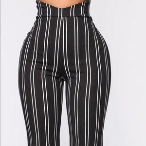 Stripped pants. Black/white